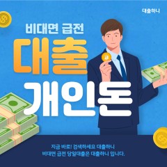 모바일대출 비대면으로 이용하는 대출하니