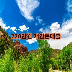 220만원개인돈대출 급전 당일 소액 일수 월변