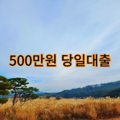 500만원대출 급전 당일 소액 일수 월변