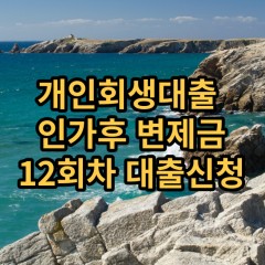 개인회생대출 인가후12회차 개인회생대출 변제금12회차 개인회생중대출 미납금12회차 대출가능한곳