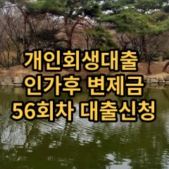 개인회생대출 인가후56회차 개인회생대출 변제금56회차 개인회생중대출 미납금56회차 대출가능한곳