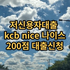 저신용자대출 kcb200점 저신용소액대출 nice200점 저신용비대면대출 나이스200점 신용대출가능한곳