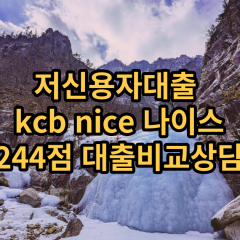 저신용자대출 kcb244점 저신용소액대출 nice244점 저신용비대면대출 나이스244점 신용대출가능한곳