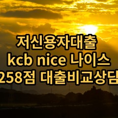 저신용자대출 kcb258점 저신용소액대출 nice258점 저신용비대면대출 나이스258점 신용대출가능한곳