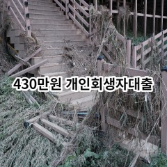 430만원 개인회생자대출 급전 당일 소액 일수 월변