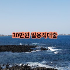 30만원 일용직대출 급전 당일 소액 일수 월변