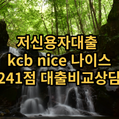 저신용자대출 kcb241점 저신용소액대출 nice241점 저신용비대면대출 나이스241점 신용대출가능한곳