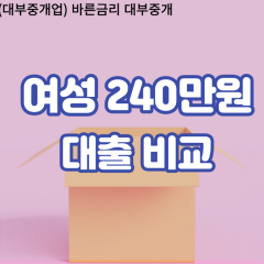 여성 월변240만원대출 소액240만원대출 개인돈240만원 비대면240만원