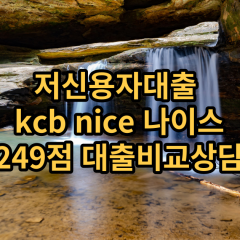 저신용자대출 kcb249점 저신용소액대출 nice249점 저신용비대면대출 나이스249점 신용대출가능한곳