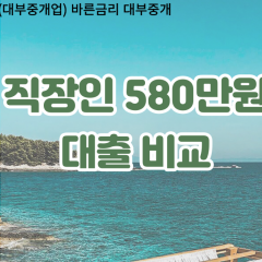 직장인 월변580만원대출 소액580만원대출 개인돈580만원 비대면580만원