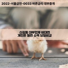 신길동대부대출 신길동비대면대출 영등포구대부업체개인돈 신길동월변대부업체 신길동소액월변대출