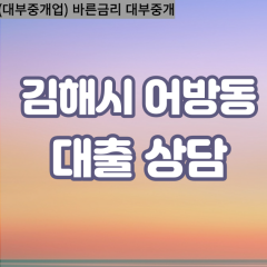 어방동대부업체 어방동비대면대출 김해시대부업체개인돈 어방동월변대부대출 어방동소액대부업체