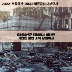 고덕면대부대출 광시면비대면대출 충남예산군대부업체개인돈 대술면월변대부업체 대흥면소액월변대출