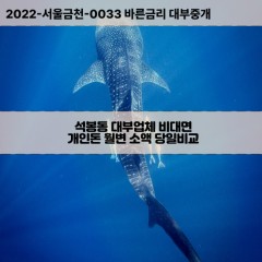 석봉동대부대출 석봉동비대면대출 대전대덕구대부업체개인돈 석봉동월변대부업체 석봉동소액월변대출